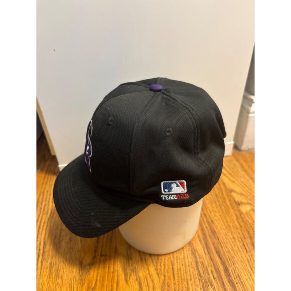 Colorado Rockies MLB Team Black Baseball Cap OSFM By OC Sports - Picture 2 of 6
